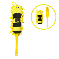 Xifando Kid's Housekeeping Duster Brush bee-shaped chenille for playful dusting.