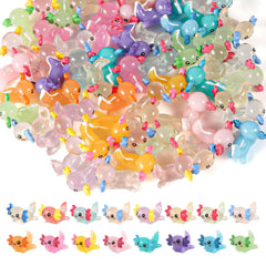 XIHIRCD axolotl miniature figurines set of 32 pieces for DIY crafts and decor.
