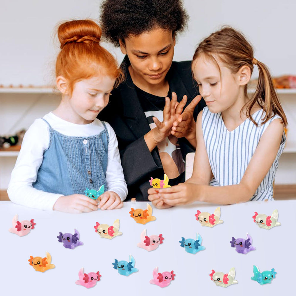XIHIRCD colorful axolotl collection brightens gardens, shelves, and crafts.