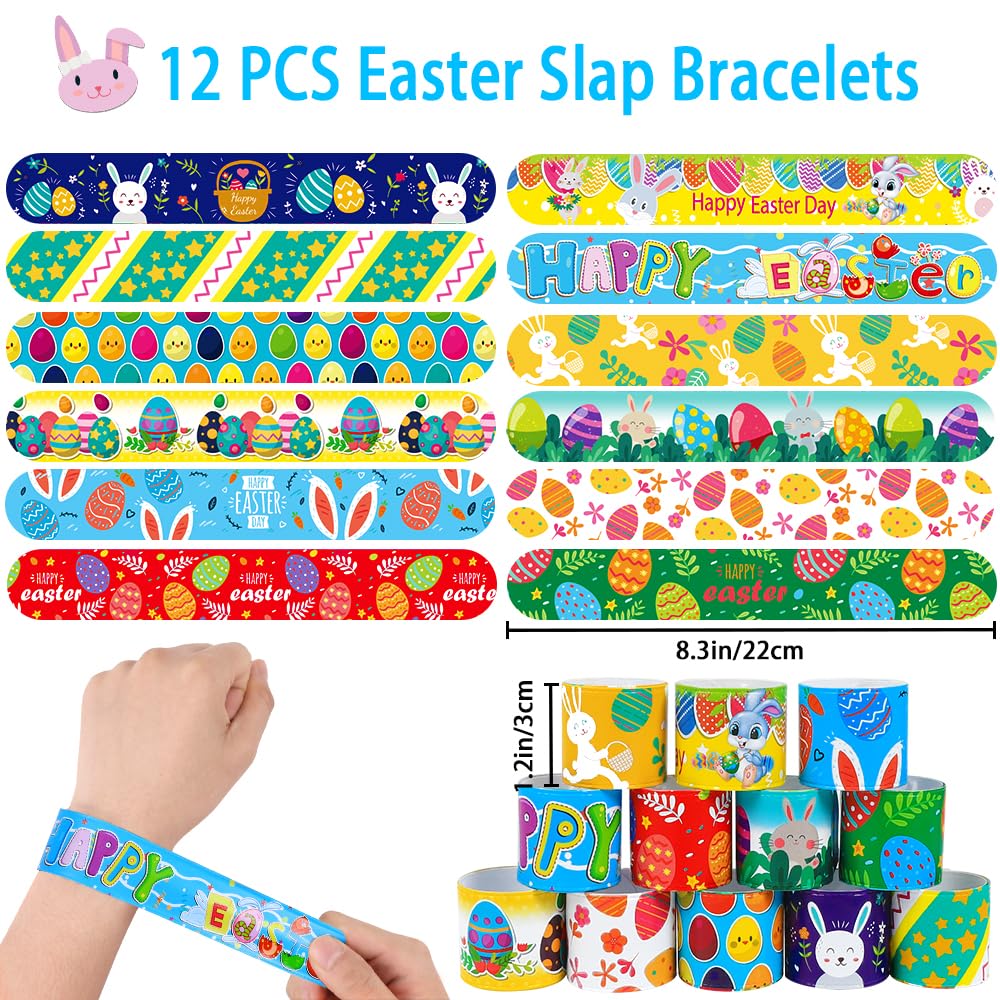 XIMISHOP assorted Easter toys like keychains and stickers for rewards.