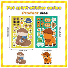 XINCOOL tiger sticker for kids' gear and playful mixing