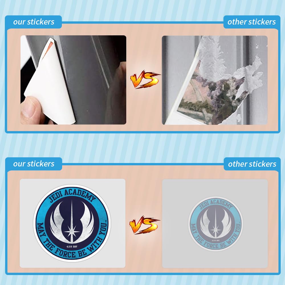XINGXIANGUS Star Wars decals for luggage with vivid colors and long-lasting adhesion.