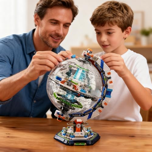 Xingya Youpin globe rotates 360 degrees for immersive orbital visualization.