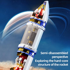 Xingya youpin rocket assembly disassembly enables repeated creative play sessions
