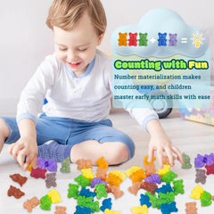 XINHUIDALSQ six-color bears aid color recognition and pattern-based learning.
