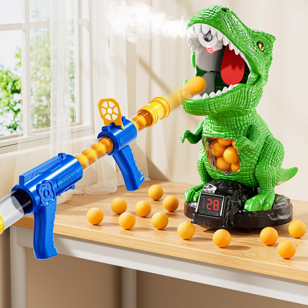 XINNOVEL dinosaur target and launcher for safe family play.