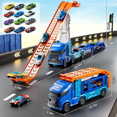 XINNOVEL foldable track with storage cabin enables easy tidy-away play