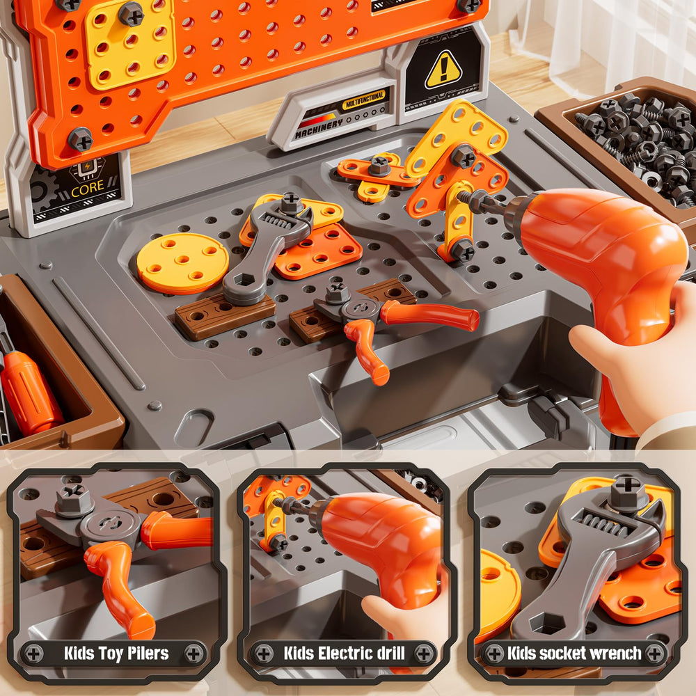 XINNOVEL realistic drill with multiple bits enhances role-play scenarios