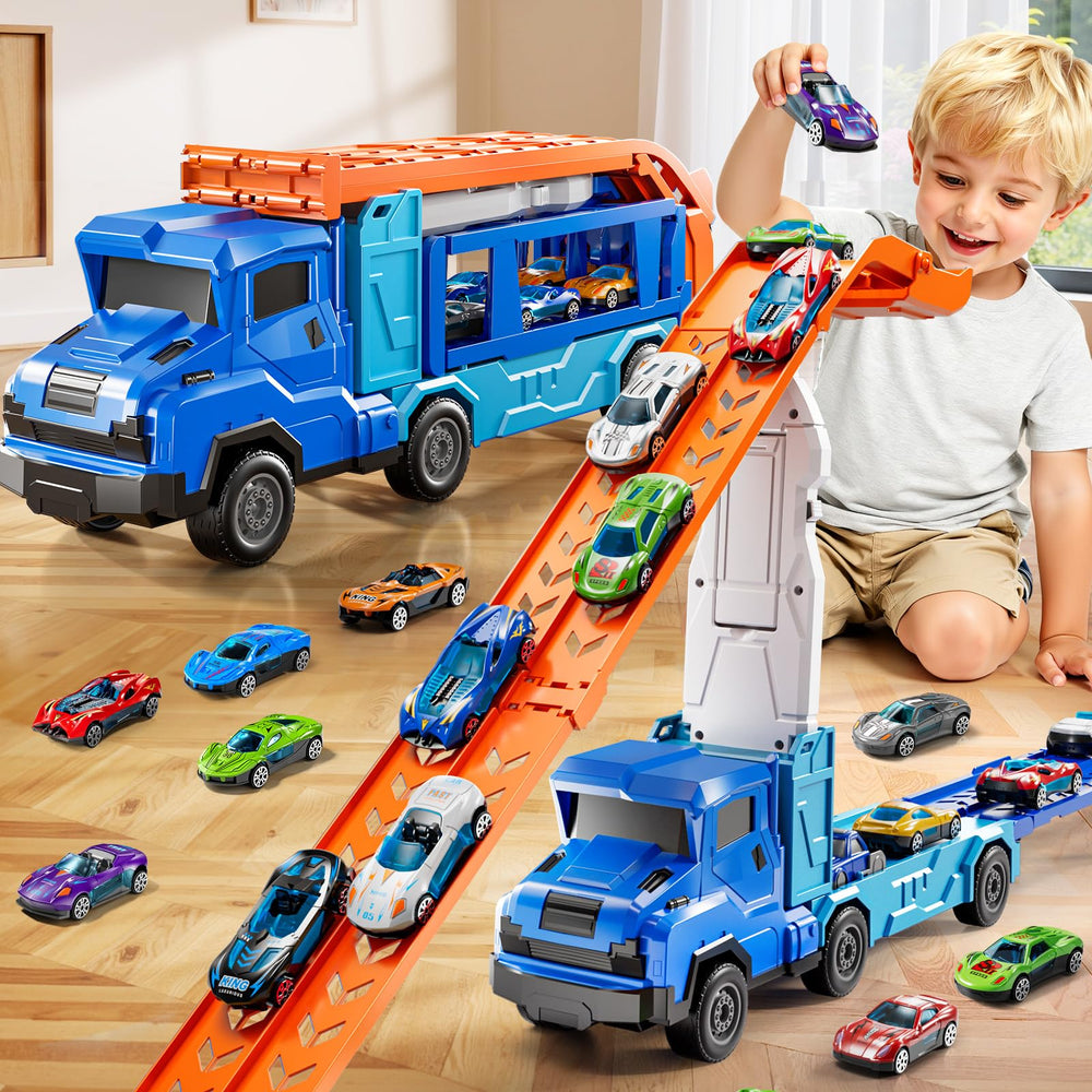 XINNOVEL transform truck toy with dual-mode action for imaginative play.