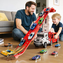 XINNOVEL two-track racing layout enabling family-friendly competition.