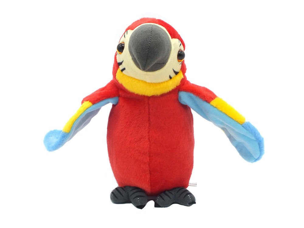 Xinrirong parrot battery-operated toy powered by three AAA cells.