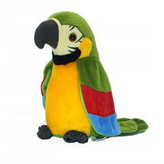Xinrirong talking parrot toy with wings flap for engaging play.