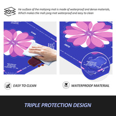 XINTONG Mahjong Mat waterproof surface cleans easily after spills