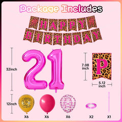 Xinvery hot pink balloons for vibrant 21st birthday party decor