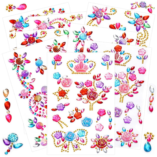 Xioldiz colorful gem stickers butterflies add vibrant sparkle to crafts