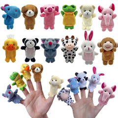 XIPEGPA finger puppets 12-piece set for creative storytelling and classroom play.
