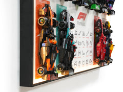 XIU F1 wallboard mount bottom redesign fits LEGO Speed Champions vehicles firmly