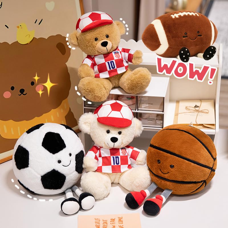XIYUAN rugby plush toy washable design makes cleanup simple for busy households.