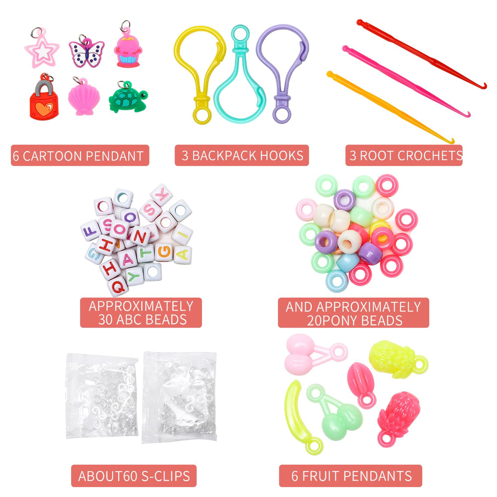 XKDOUS bracelet-making kit colors close-up emphasizes variety for creative projects