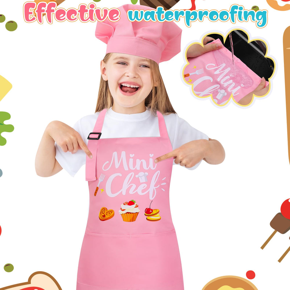 XLSXEXCL adjustable kids apron with secure tie for growing kids.