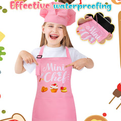 XLSXEXCL adjustable kids apron with secure tie for growing kids.
