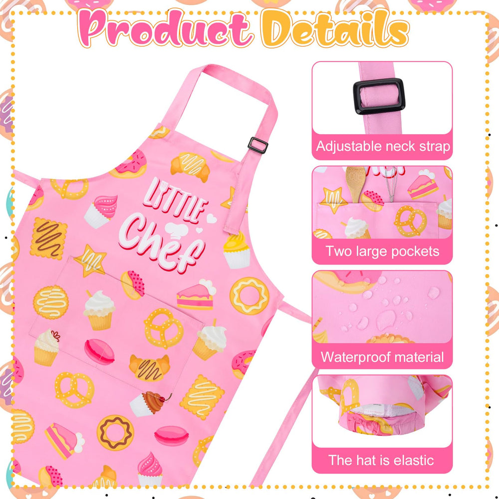XLSXEXCL Little Chef apron close-up showing two deep pockets
