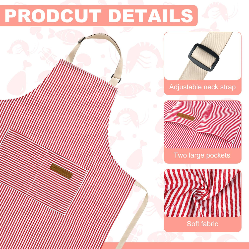 XLSXEXCL stripes kids apron pink size 45x48 cm for safe fits