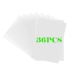 Xmfdty shrink plastic sheets 36-pack, ideal for DIY ornaments and crafts.