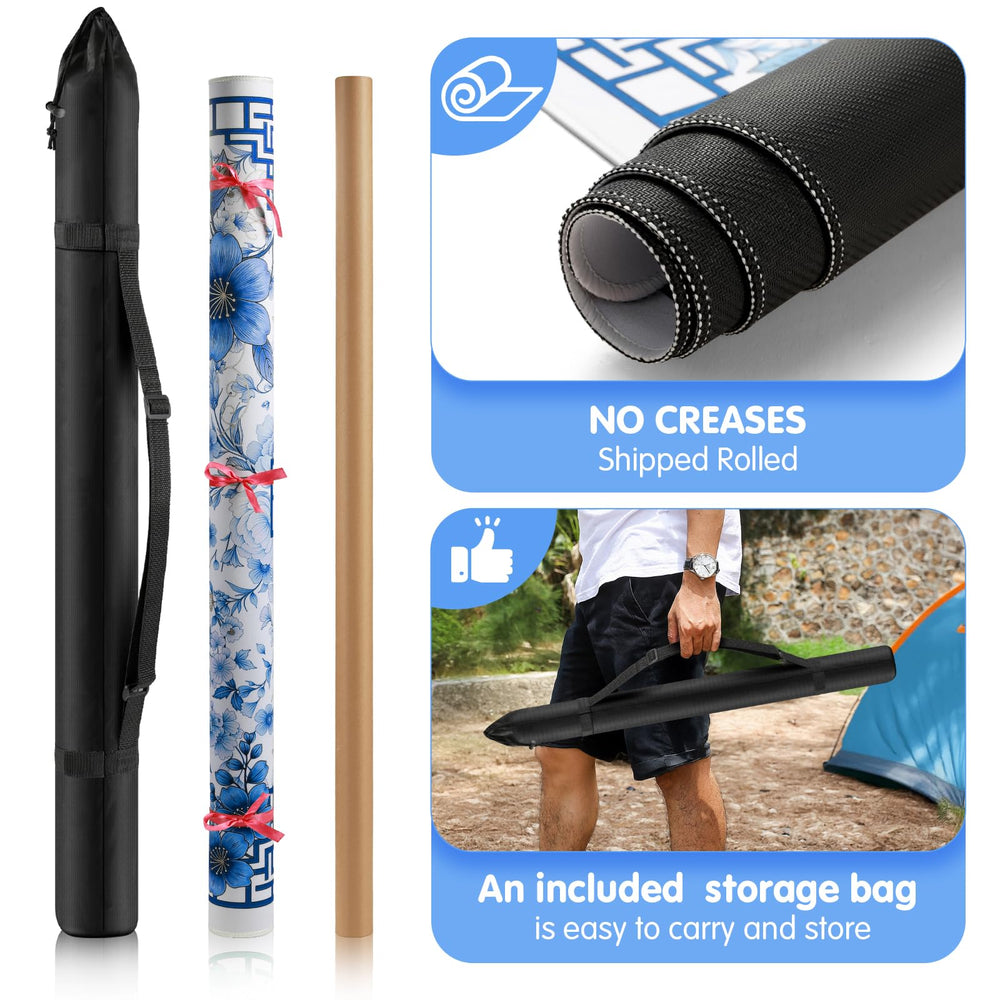 Xmoiqer mat anti-slip backing keeps the surface in place during play.