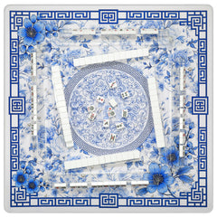 Vibrant HD printing enriches colors on the blue Xmoiqer mat.