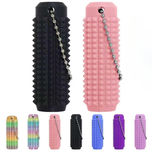 XNJAMG Little Ouchies blue fidget keychain for on-the-go stress relief