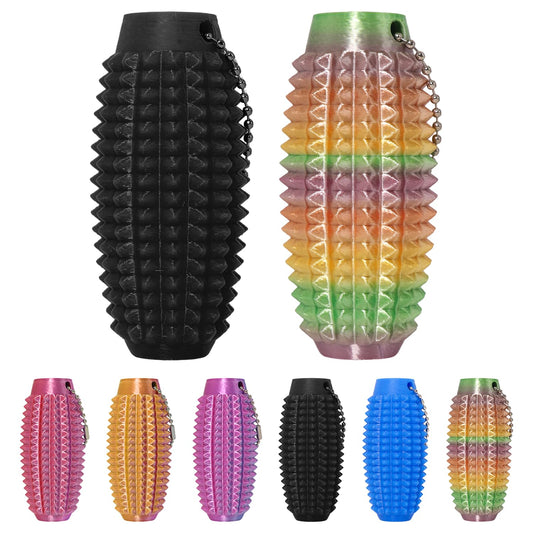 XNJAMG Little Ouchies fidget toy in black with portable stress relief.