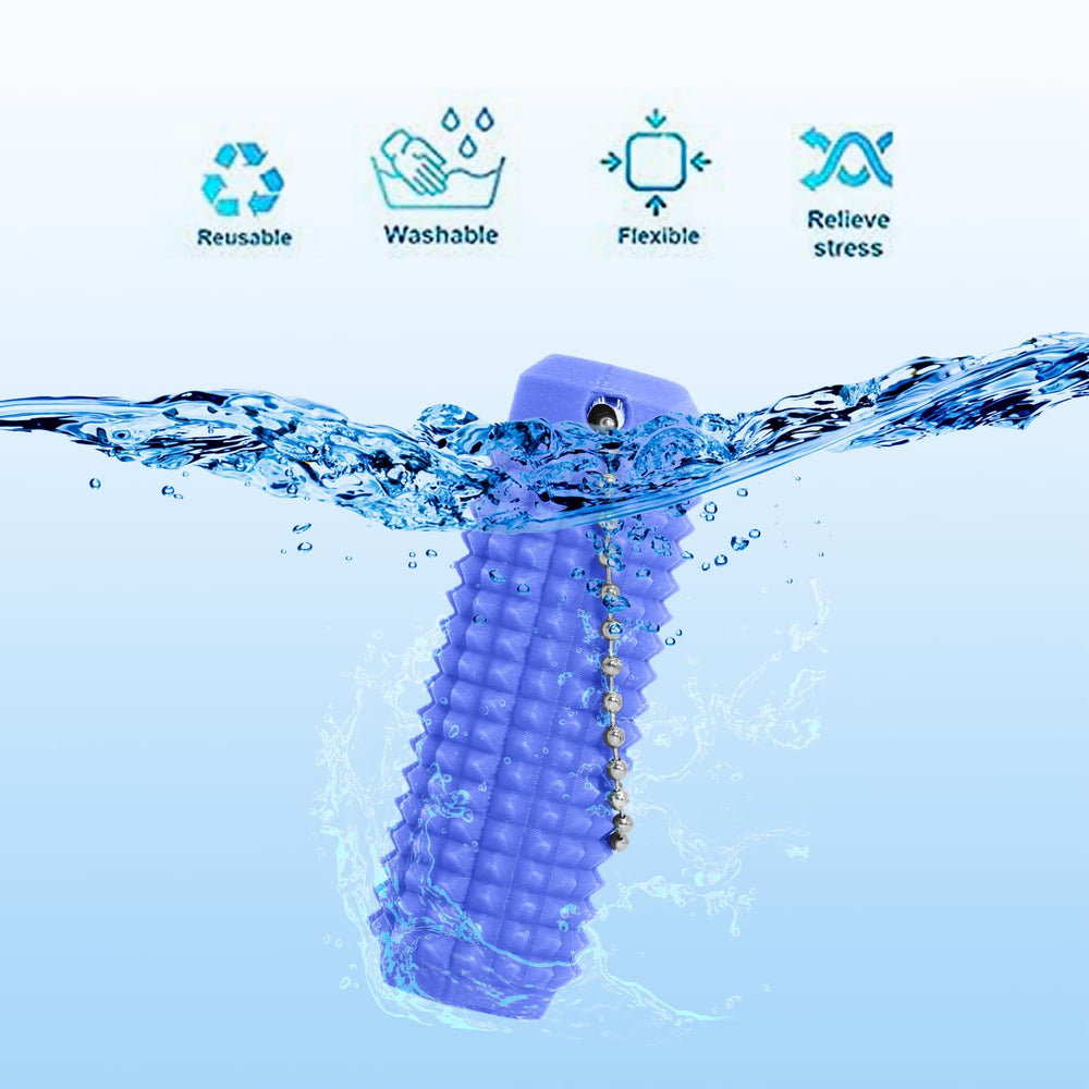 XNJAMG Roller Keyring with tactile spikes aids focus.