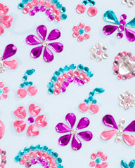 xo, Fetti face gems with cherries for festive outfits and events