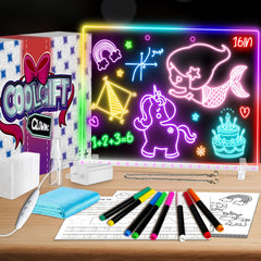 XoBathti 16 inch LED drawing board ready for colorful, screen-free art