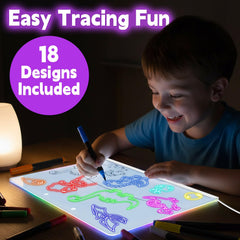 XoBathti invisible stands hold the glow board securely