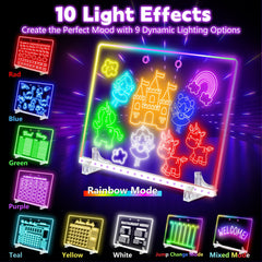 XoBathti LED board with 18 tracing sheets boosts tracing practice