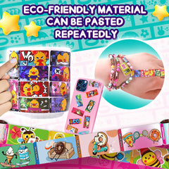 Xouyhzy Classroom party craft activity featuring collaborative bracelet projects