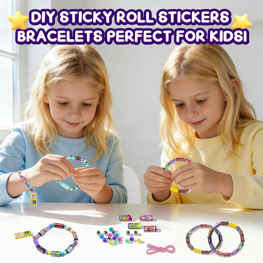 Xouyhzy Surprise sticker roll pack: adds delight to crafts and bracelet design