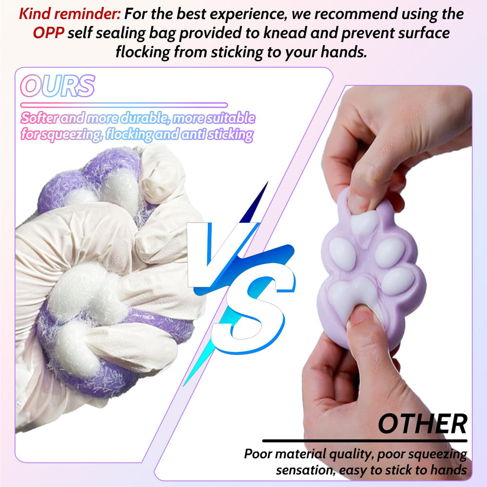 XPQKDC Cat paw texture detail emphasizing non-stick surface and easy cleanup