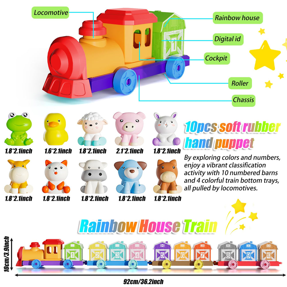 XPQKDC Farm Animal finger puppets facilitate imaginative play and language practice