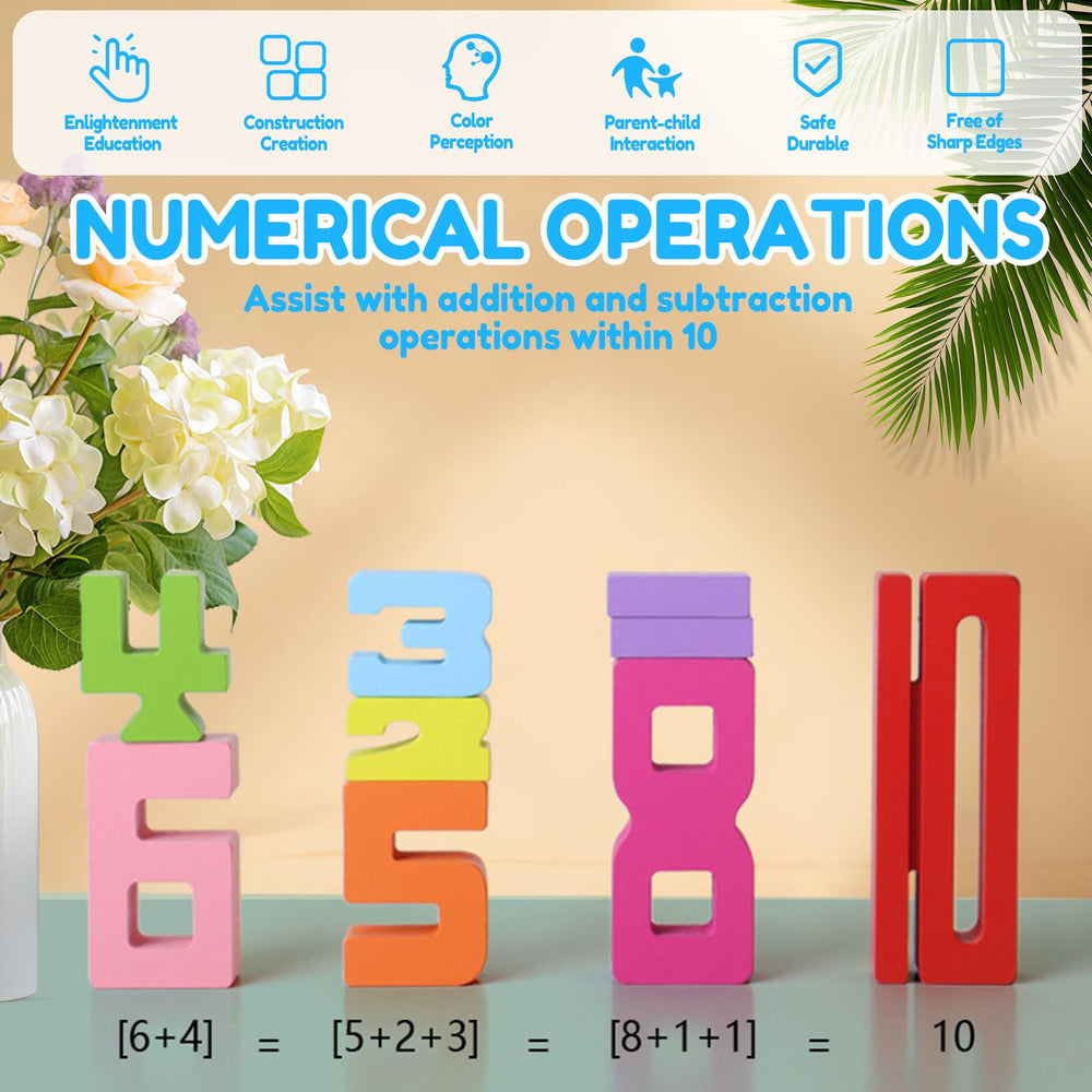 XPQKDC number blocks help develop fine motor skills.