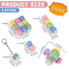 XQC portable keychain fidget toy on clip for on-the-go focus