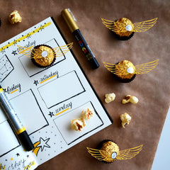 XQNRWYTU easy-assembly wings shown with glue dots for chocolate decorating