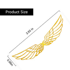 XQNRWYTU sparkling gold wing cake topper catching light on cakes