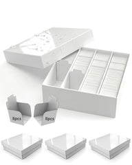 XRACV card storage box with baffle for organized sorting.