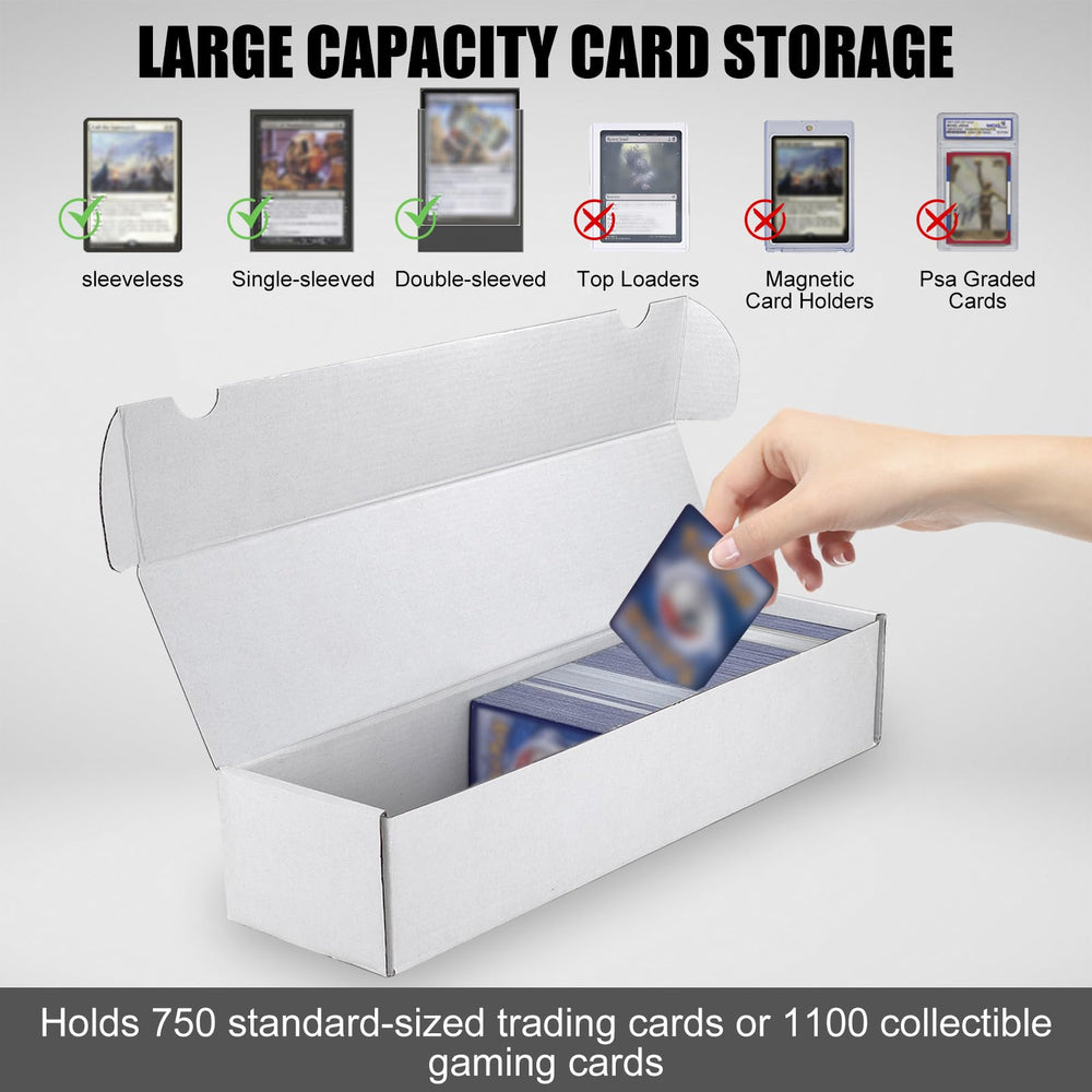 XRACV durable corrugated box protects cards from dust and bending.