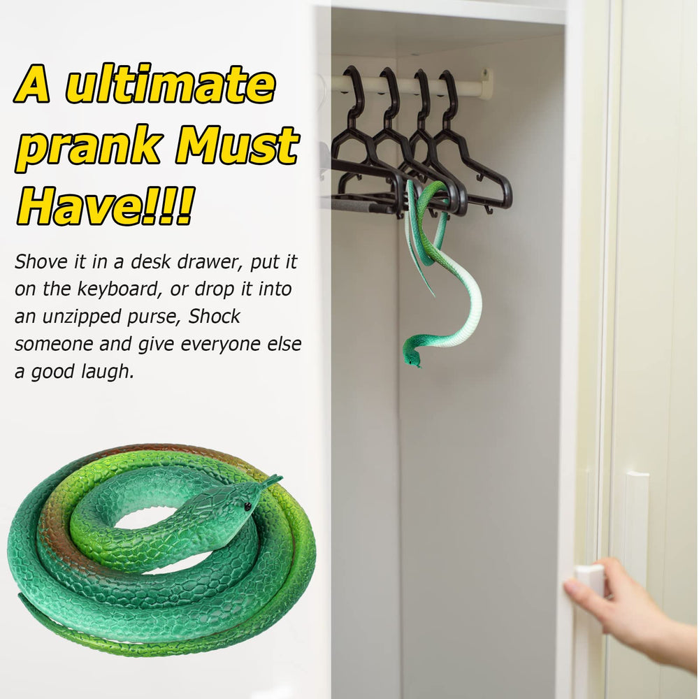 Xsltkby rubber snakes four-pack provides reusable deterrents for multiple spots