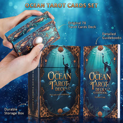 XSYLOHXL Ocean Tarot cards on durable 400gsm stock for lasting shuffles.