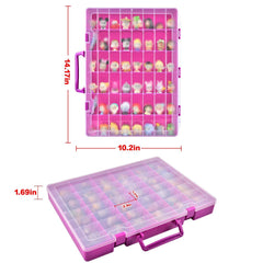 Xuerdon Doorables display case purple transparent design for easy viewing